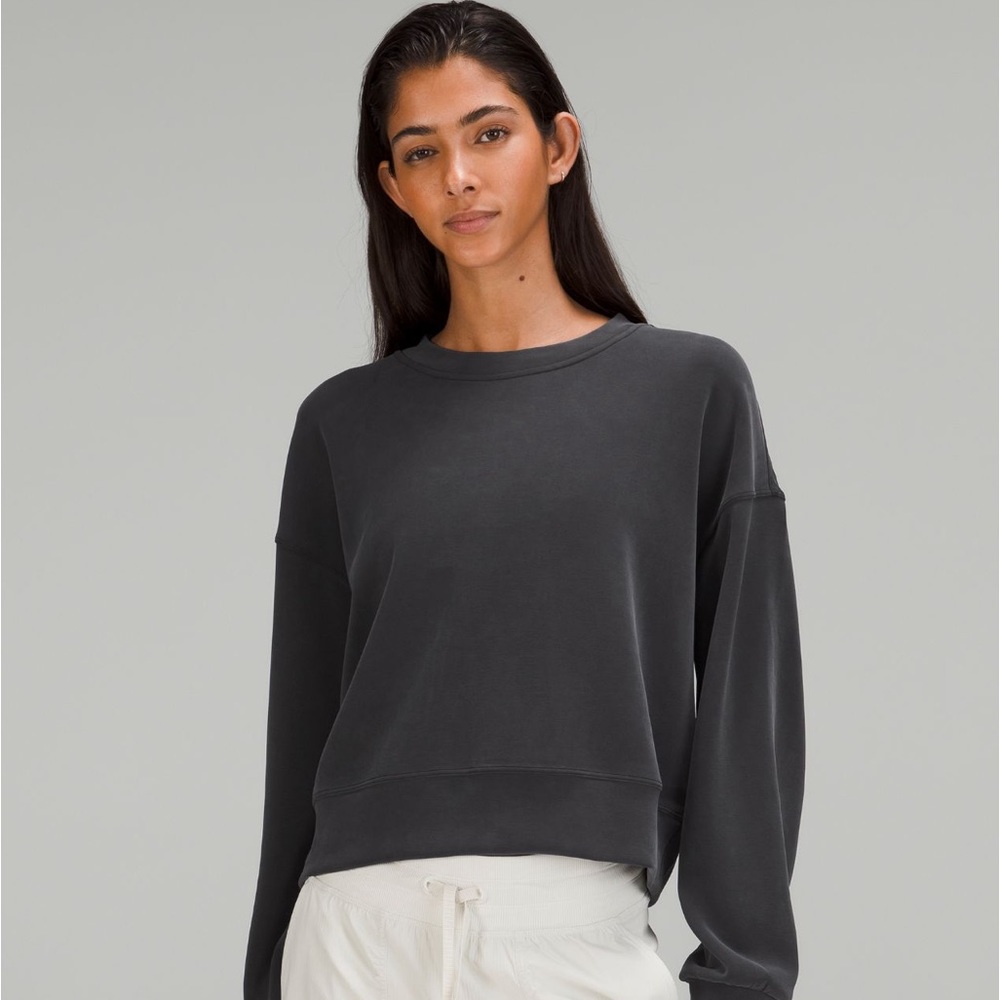 EUC Softstreme Perfectly Oversized Cropped Crew black